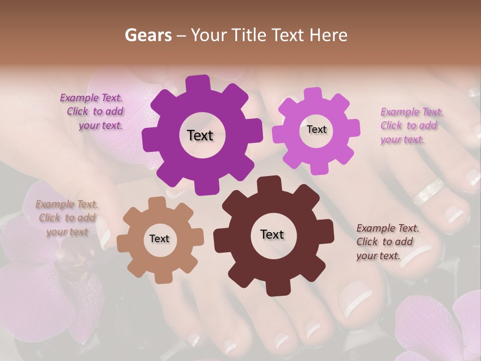 Hand Salon Foot PowerPoint Template