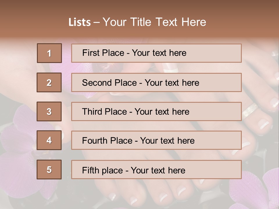 Hand Salon Foot PowerPoint Template