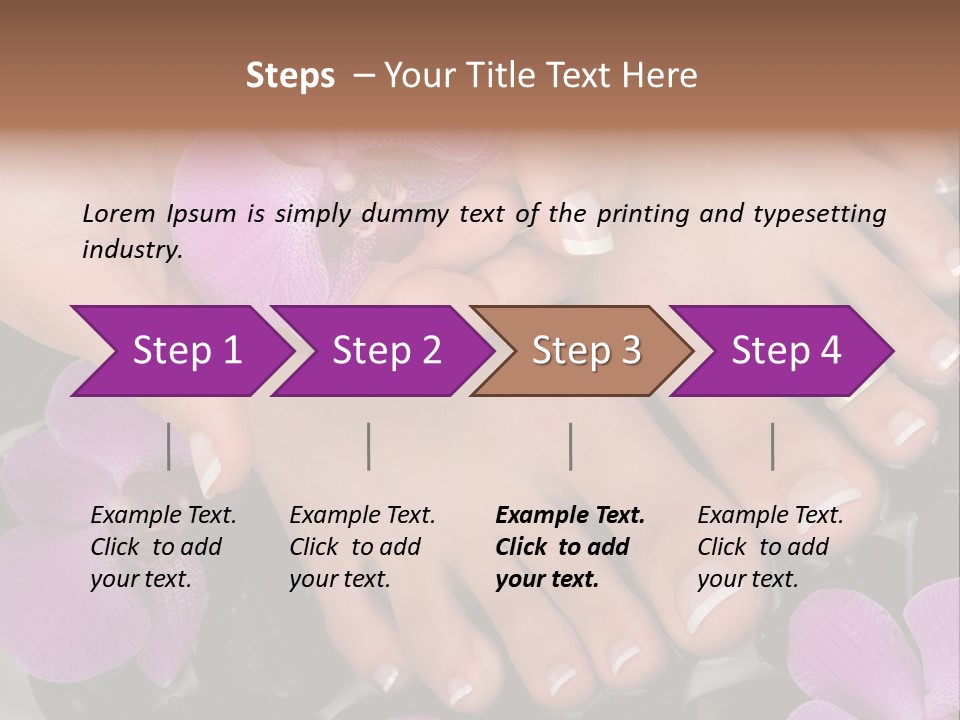 Hand Salon Foot PowerPoint Template