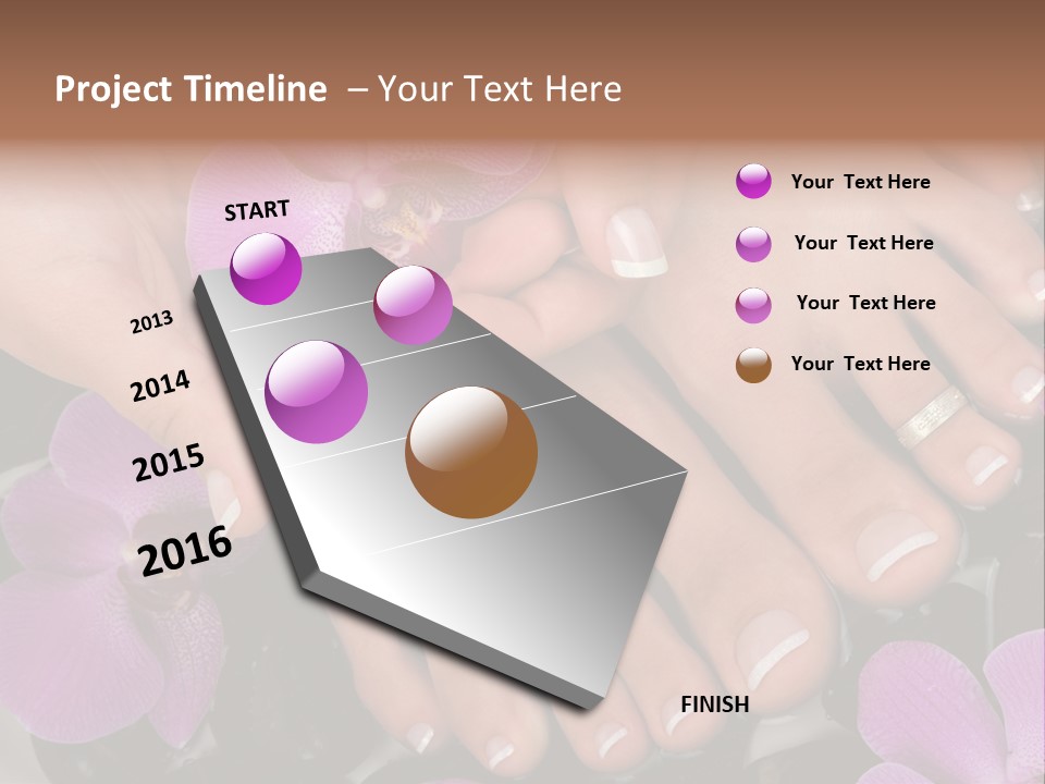 Hand Salon Foot PowerPoint Template