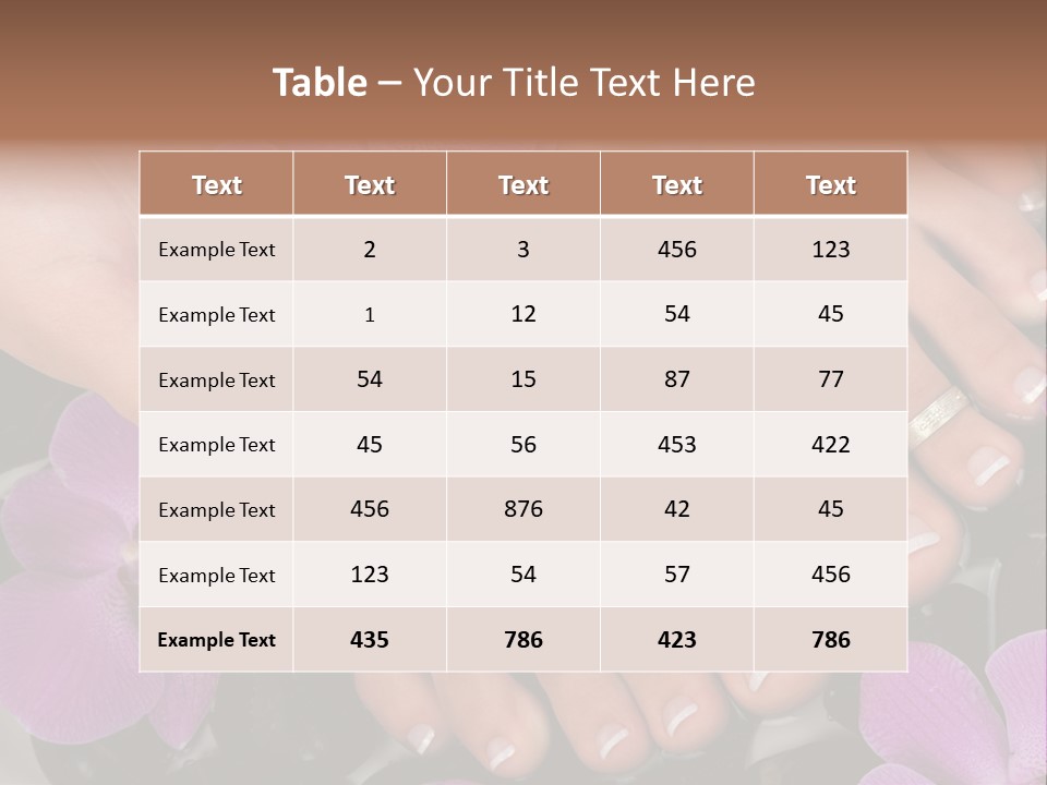 Hand Salon Foot PowerPoint Template