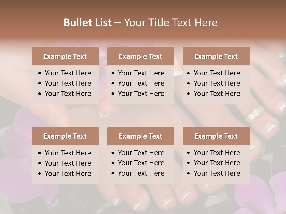 Hand Salon Foot PowerPoint Template