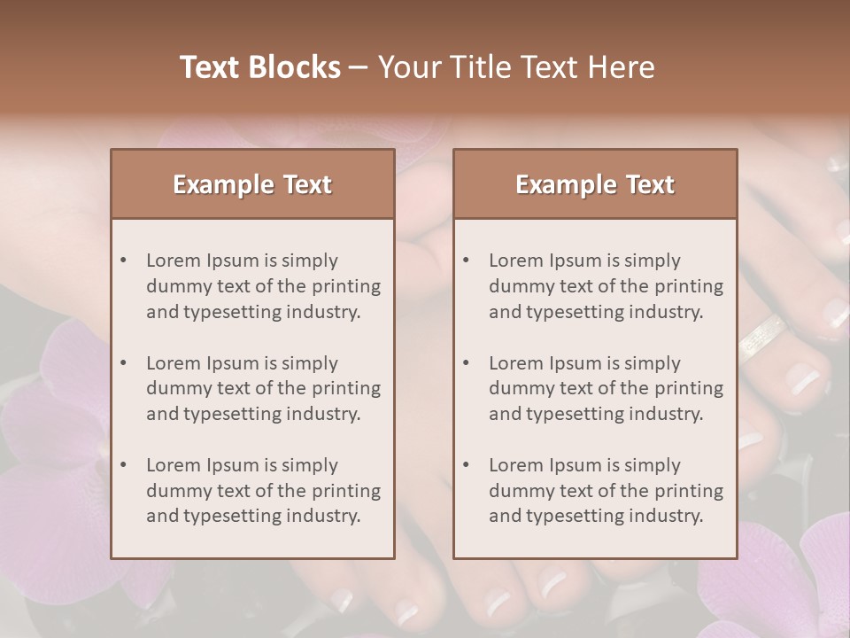 Hand Salon Foot PowerPoint Template