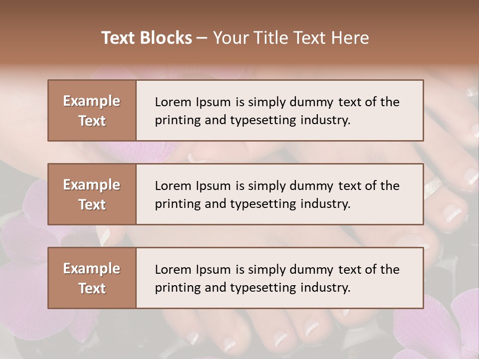 Hand Salon Foot PowerPoint Template