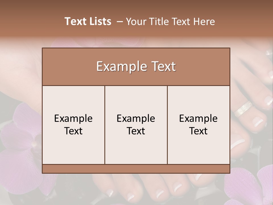 Hand Salon Foot PowerPoint Template