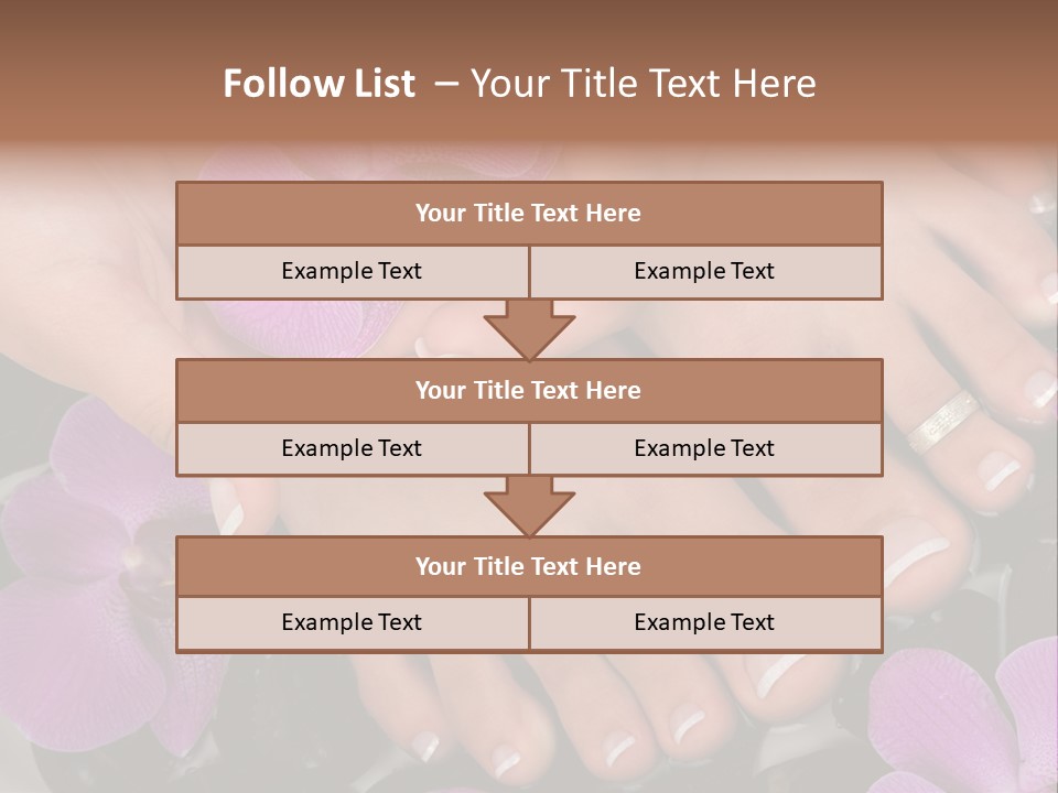 Hand Salon Foot PowerPoint Template
