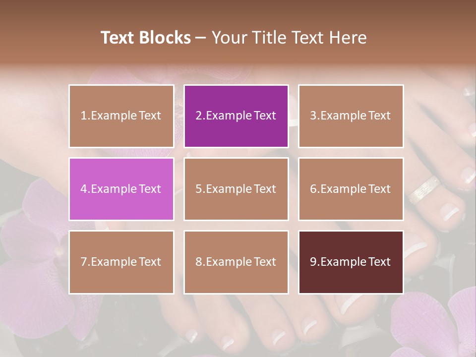 Hand Salon Foot PowerPoint Template