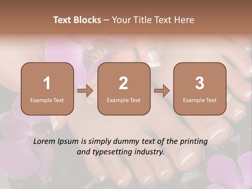 Hand Salon Foot PowerPoint Template