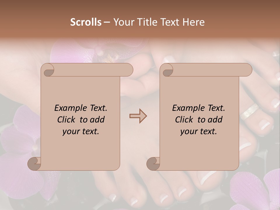 Hand Salon Foot PowerPoint Template