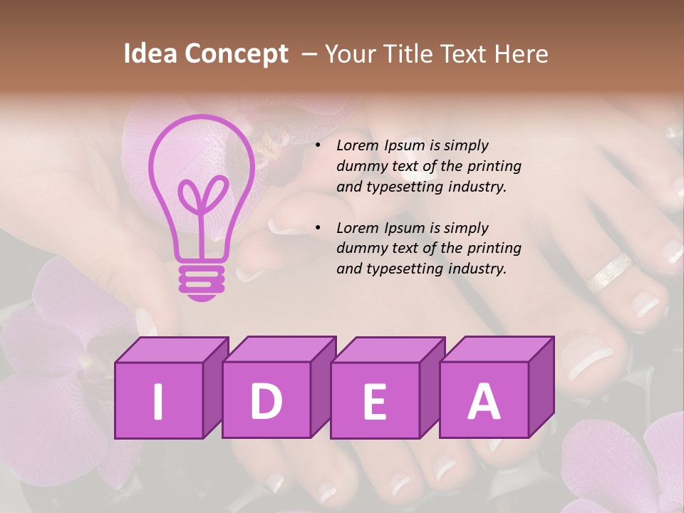 Hand Salon Foot PowerPoint Template