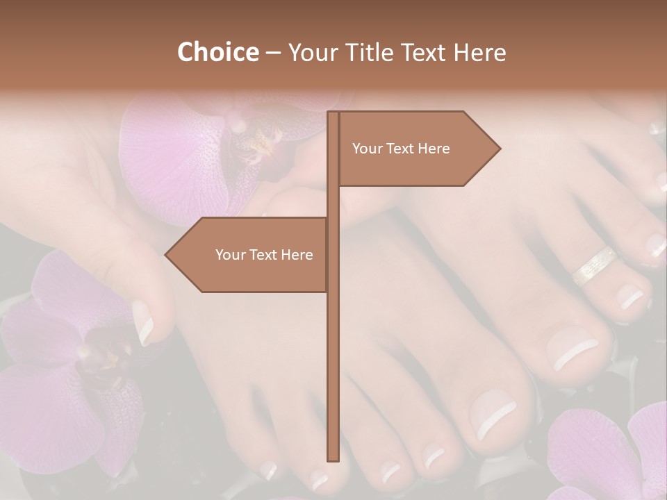 Hand Salon Foot PowerPoint Template