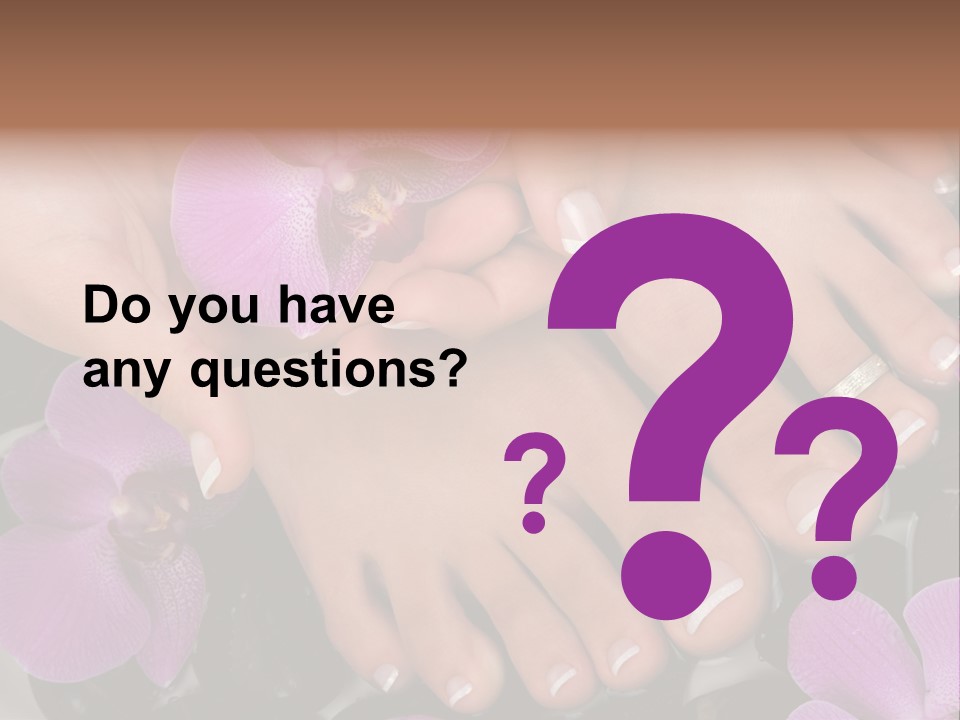 Hand Salon Foot PowerPoint Template