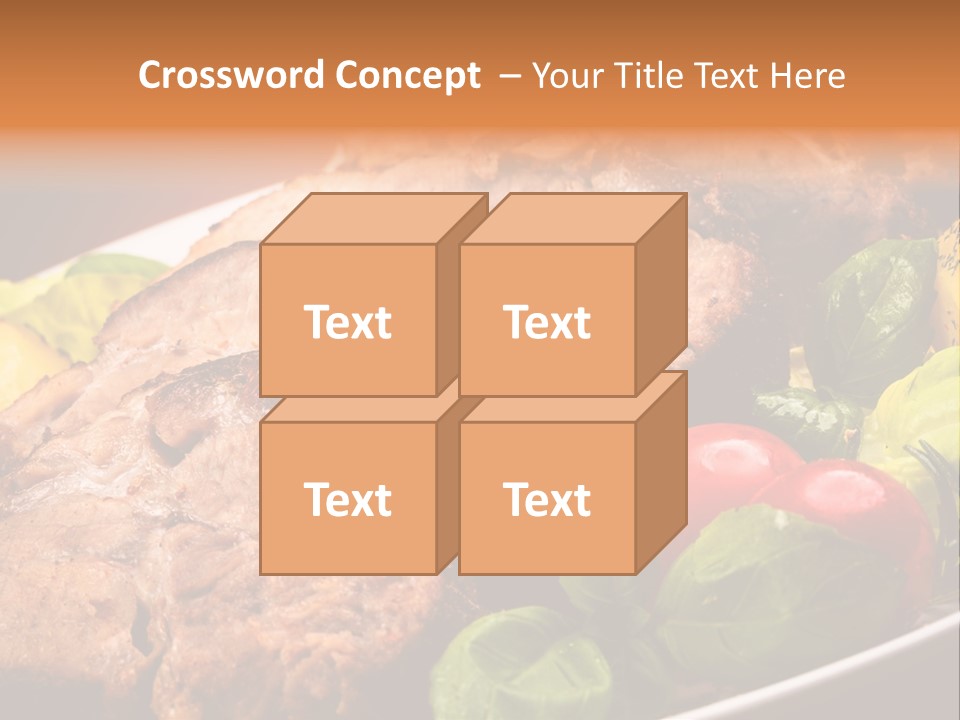 Dining Roast Grilled PowerPoint Template