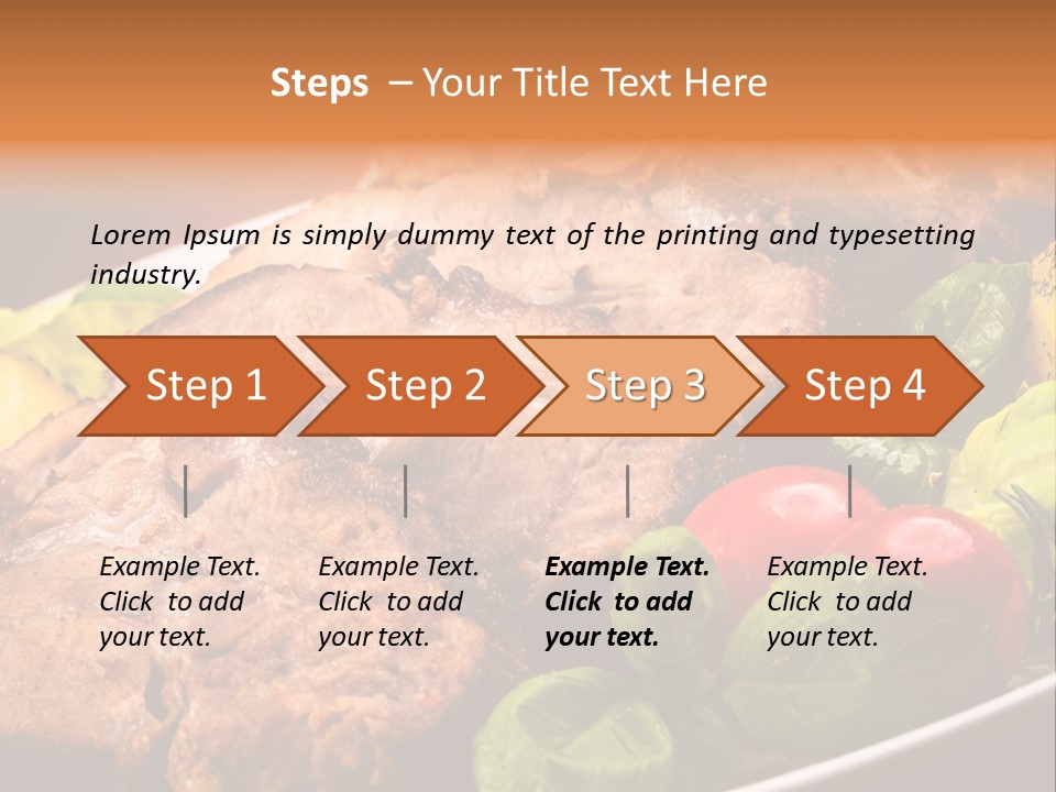 Dining Roast Grilled PowerPoint Template