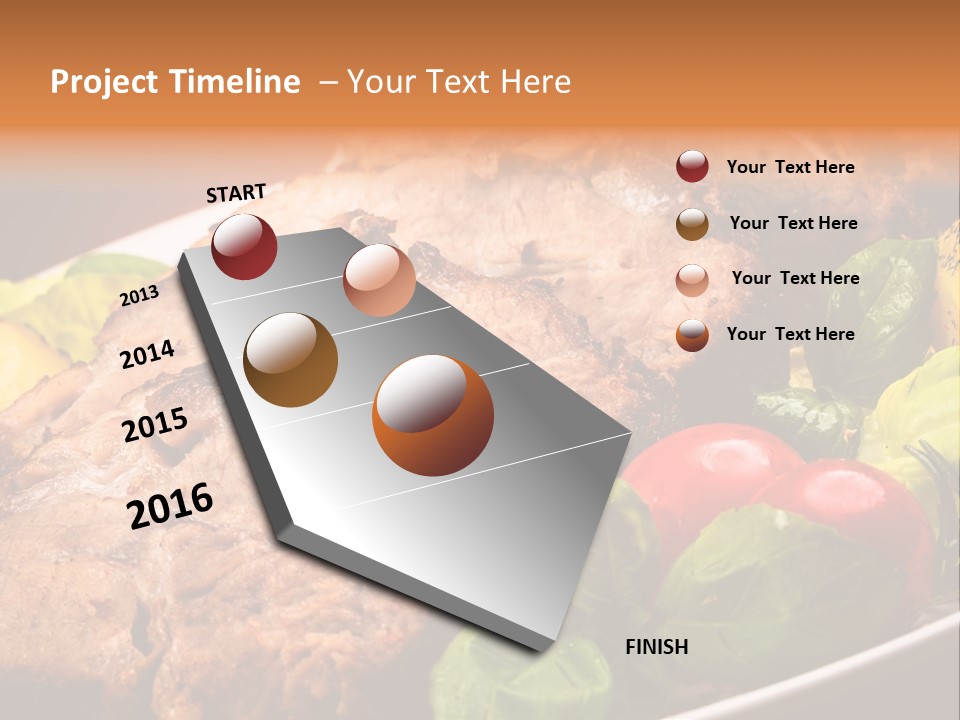 Dining Roast Grilled PowerPoint Template