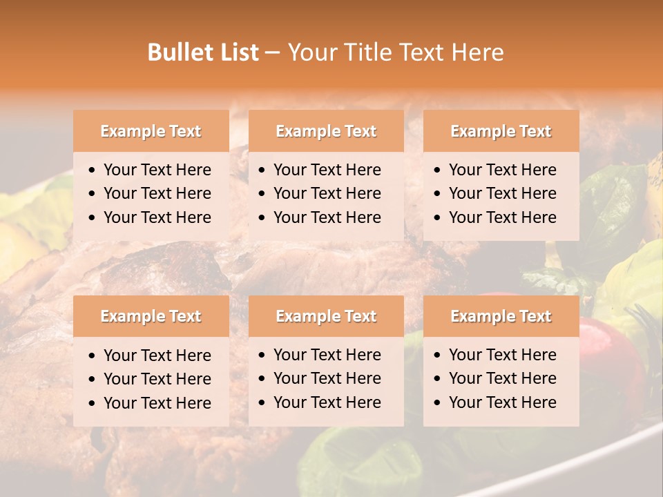 Dining Roast Grilled PowerPoint Template