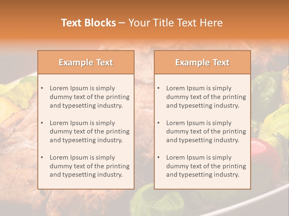 Dining Roast Grilled PowerPoint Template