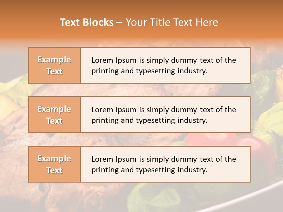 Dining Roast Grilled PowerPoint Template