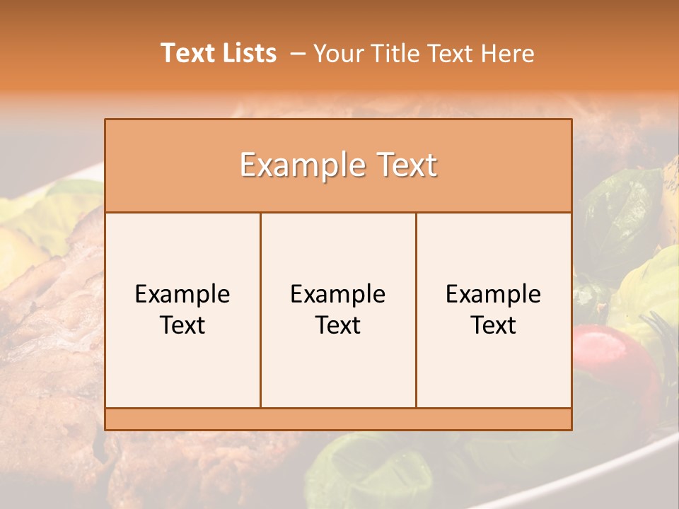 Dining Roast Grilled PowerPoint Template