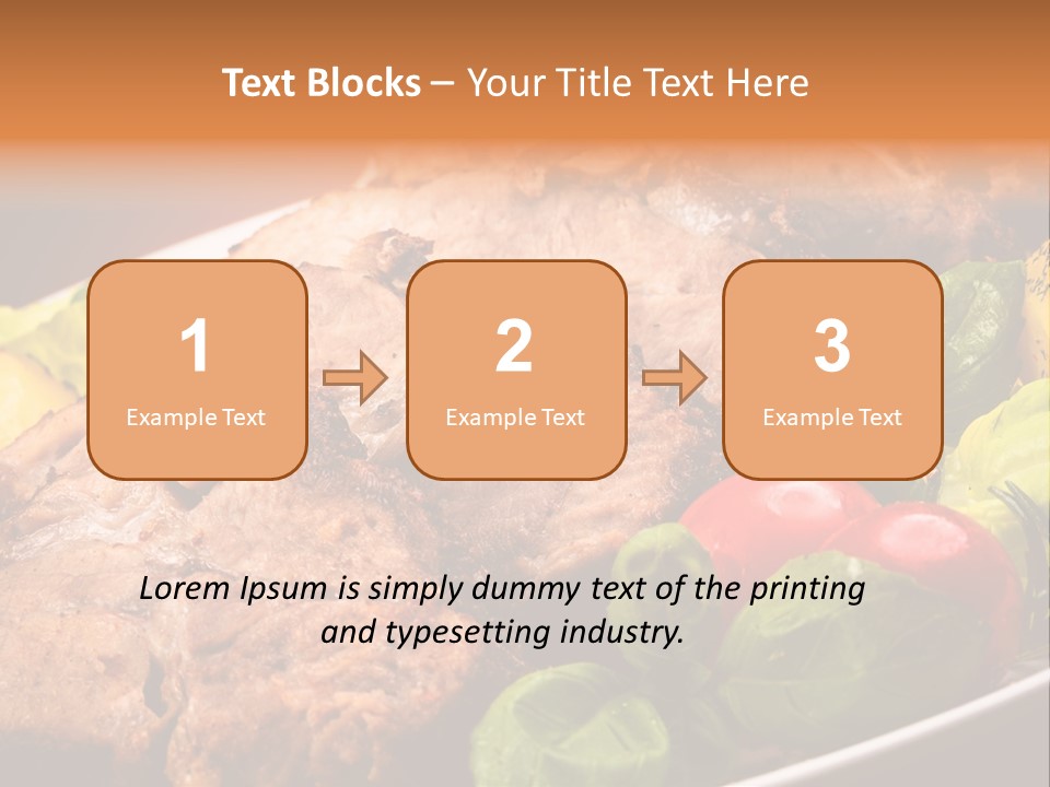 Dining Roast Grilled PowerPoint Template