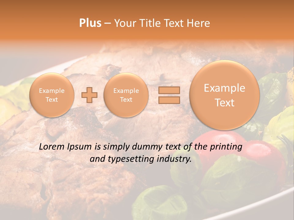 Dining Roast Grilled PowerPoint Template