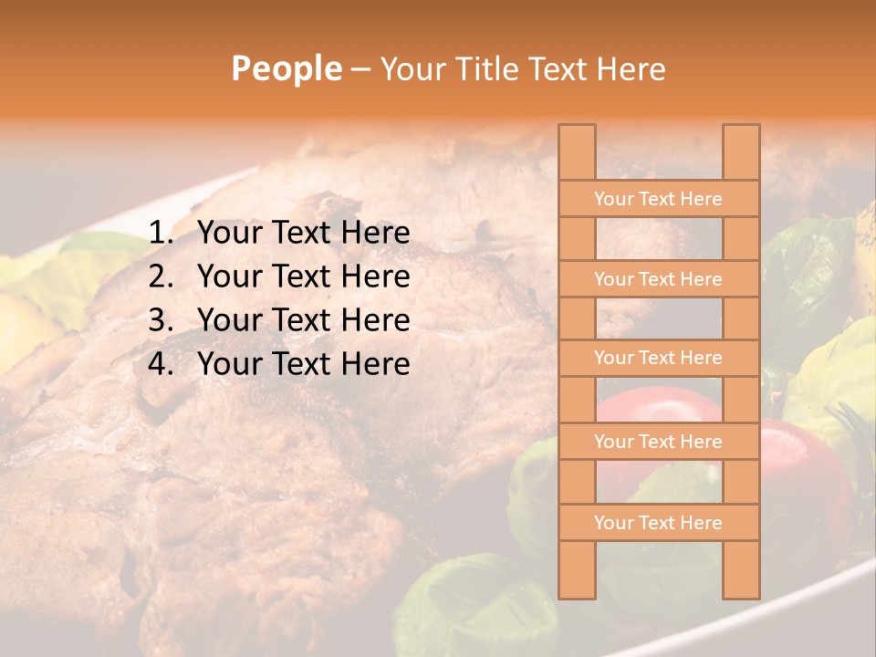 Dining Roast Grilled PowerPoint Template
