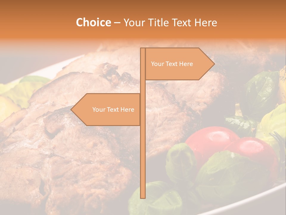 Dining Roast Grilled PowerPoint Template