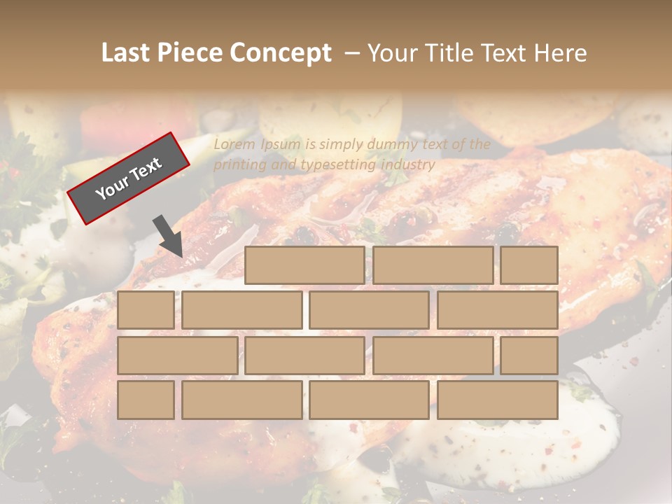 Grill Chop Portion PowerPoint Template