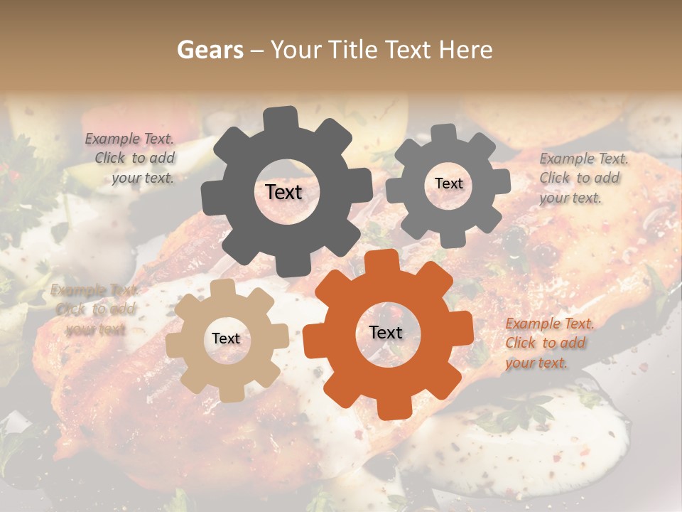 Grill Chop Portion PowerPoint Template