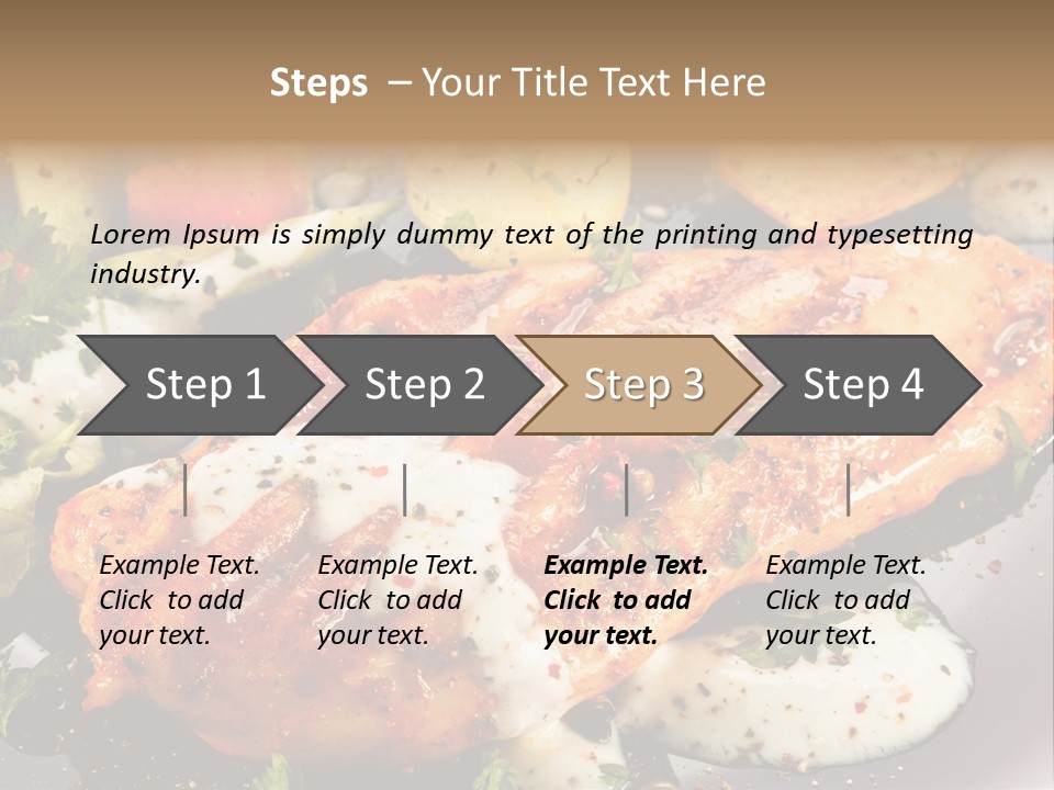 Grill Chop Portion PowerPoint Template