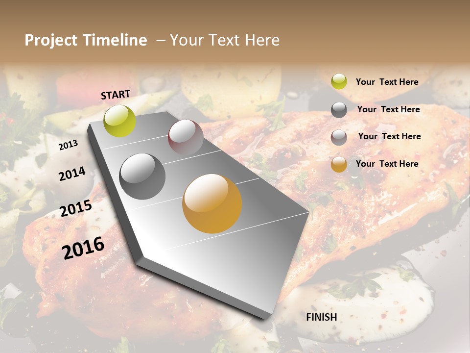 Grill Chop Portion PowerPoint Template