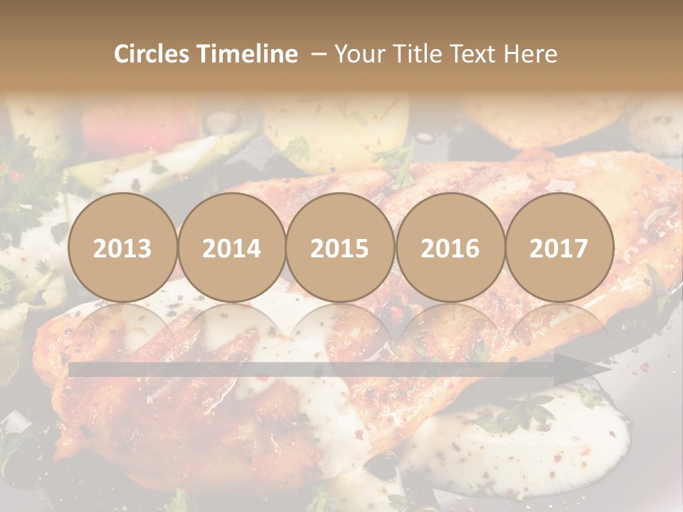 Grill Chop Portion PowerPoint Template