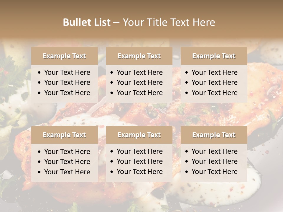Grill Chop Portion PowerPoint Template