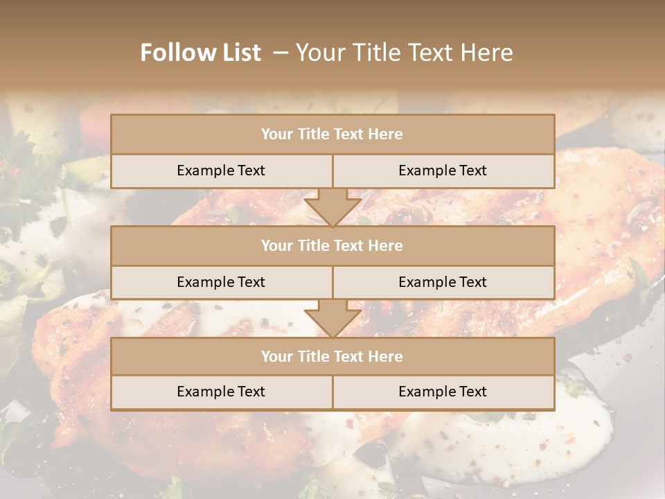 Grill Chop Portion PowerPoint Template