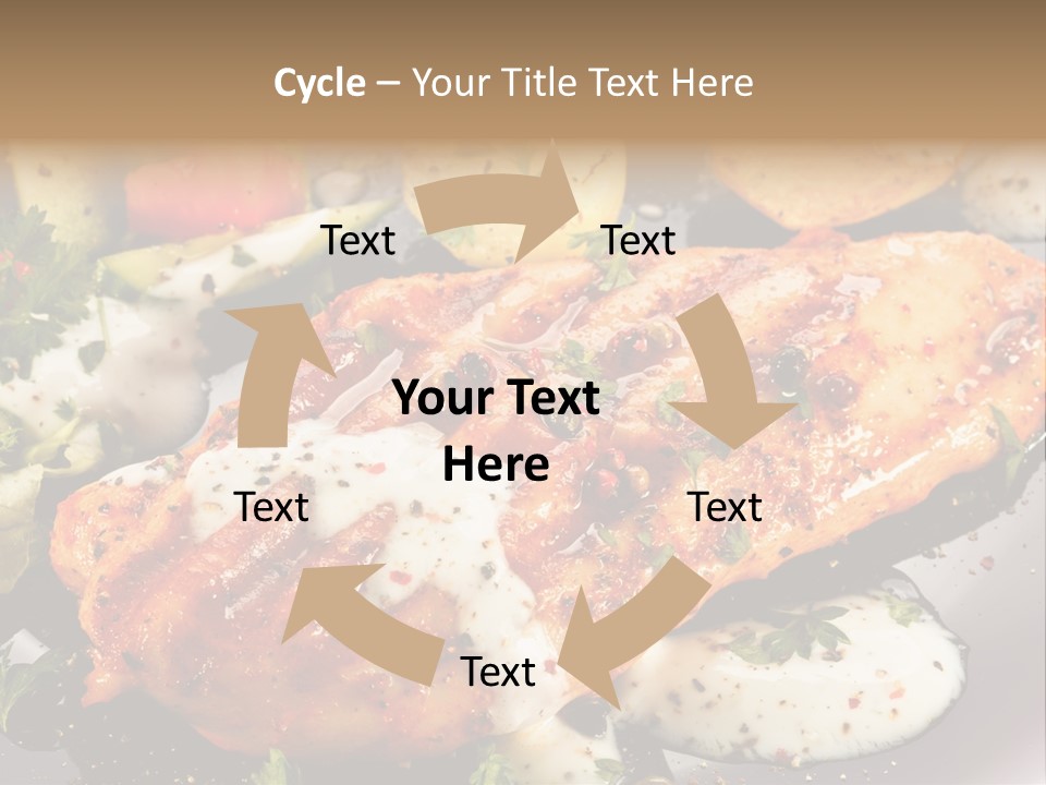 Grill Chop Portion PowerPoint Template