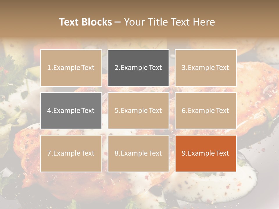 Grill Chop Portion PowerPoint Template