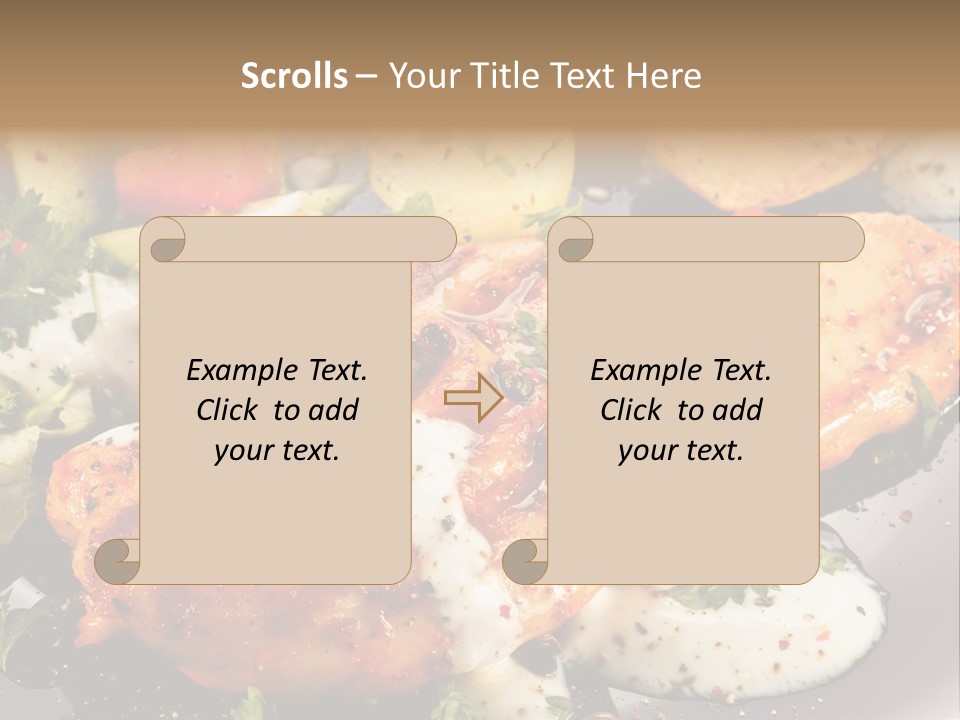 Grill Chop Portion PowerPoint Template