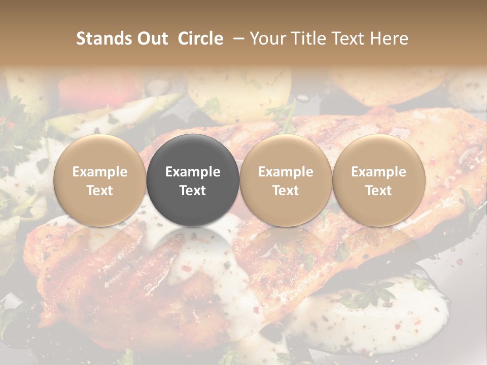 Grill Chop Portion PowerPoint Template
