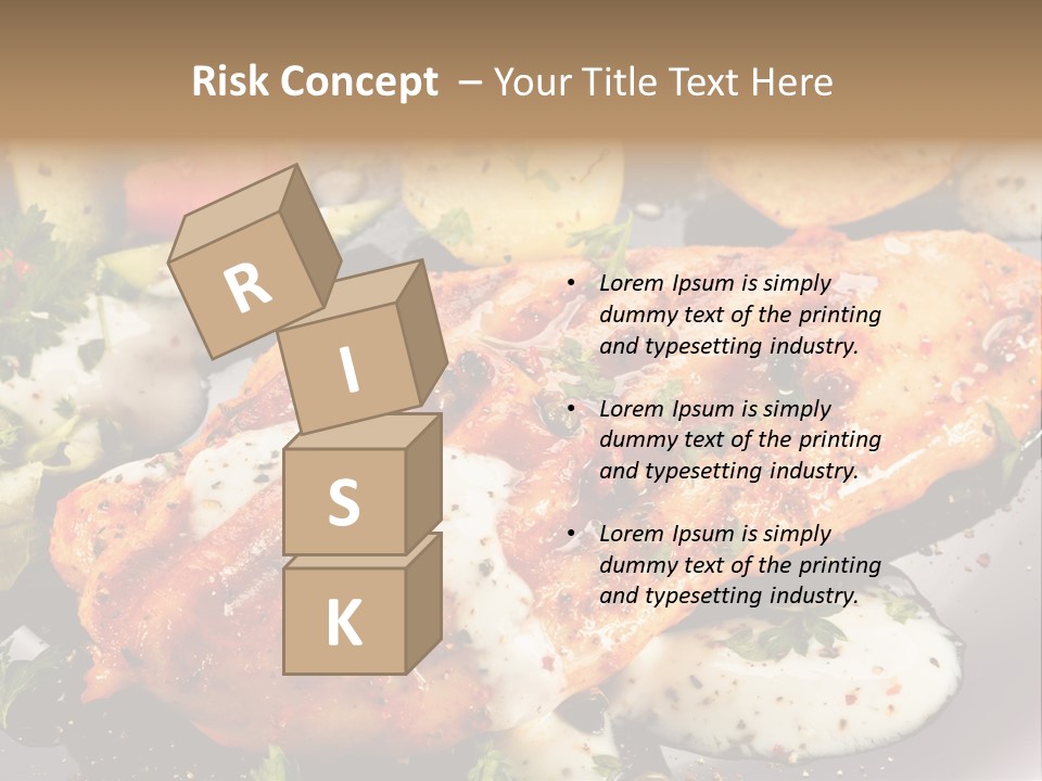 Grill Chop Portion PowerPoint Template