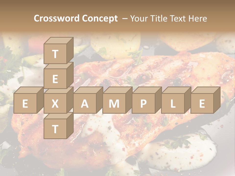 Grill Chop Portion PowerPoint Template