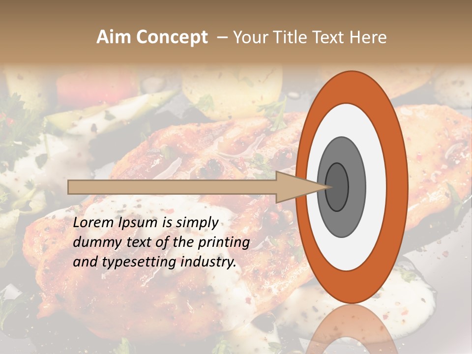 Grill Chop Portion PowerPoint Template