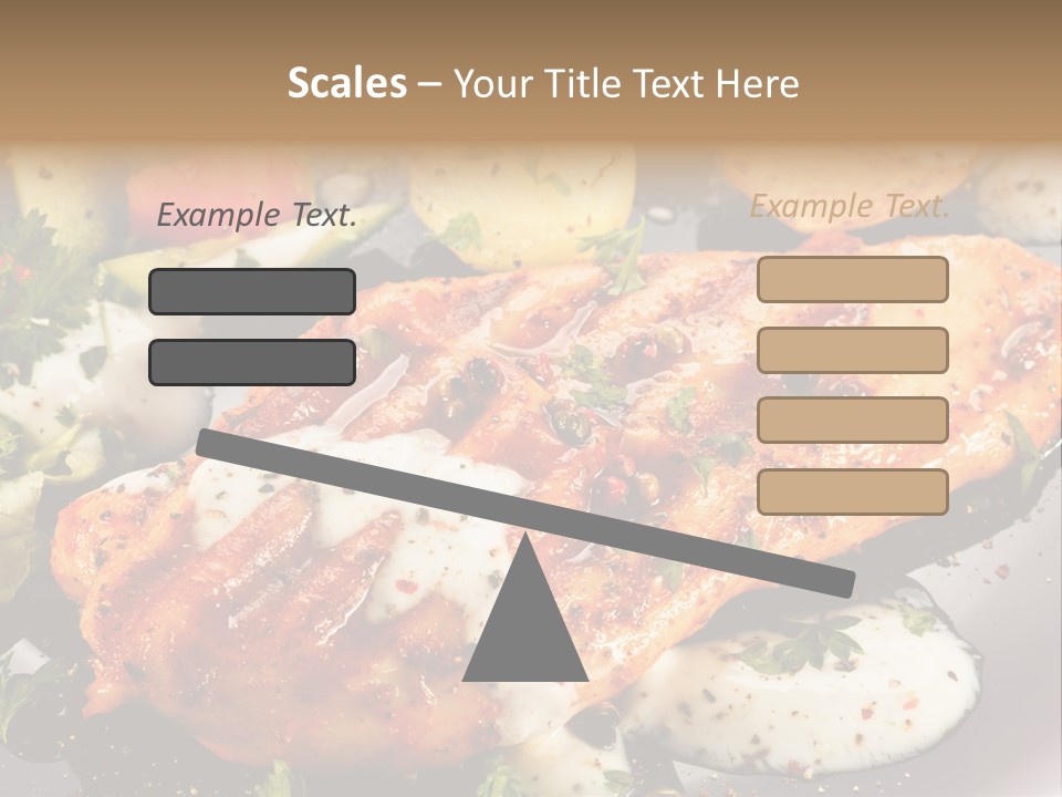Grill Chop Portion PowerPoint Template