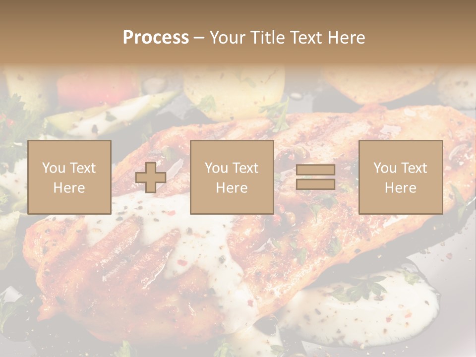 Grill Chop Portion PowerPoint Template