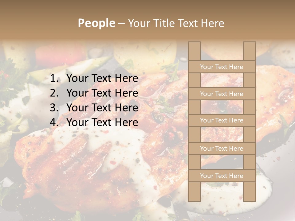 Grill Chop Portion PowerPoint Template
