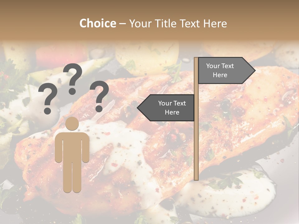 Grill Chop Portion PowerPoint Template