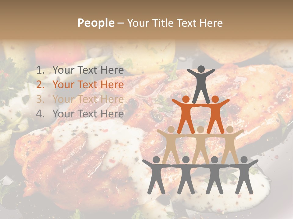 Grill Chop Portion PowerPoint Template