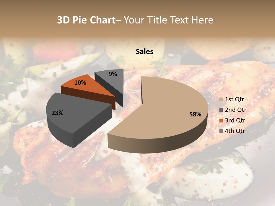 Grill Chop Portion PowerPoint Template