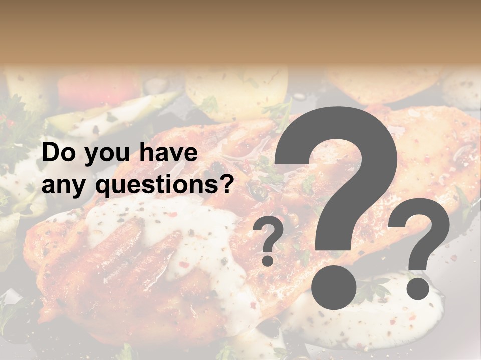 Grill Chop Portion PowerPoint Template