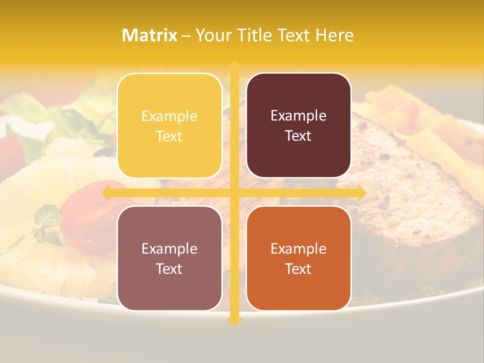 Vegetables Snacks Beefsteak PowerPoint Template
