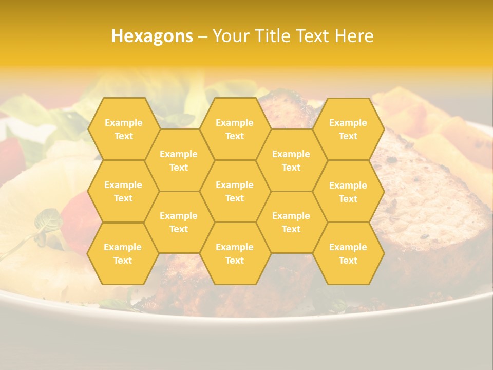 Vegetables Snacks Beefsteak PowerPoint Template